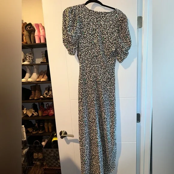 A New Day Black and White Wrap Sundress - Picture 3 of 3